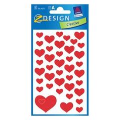 Zdesign Naklejki papierowe - Serca 2 (106431)