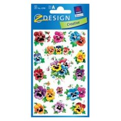Zdesign Naklejki z kwiatami - Bratek (106433)