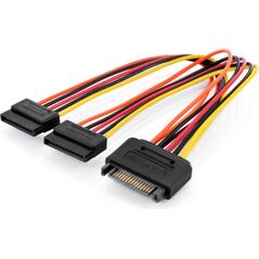 Digitus SATA 15-pin - SATA 15-pin x2, 0.3m, Wielokolorowy (AK-430405-003-M)
