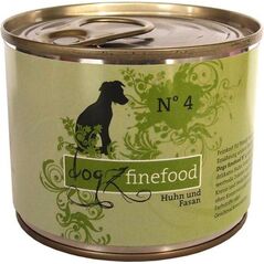 Dogz Finefood N.04 Kurczak i bażant puszka 200g
