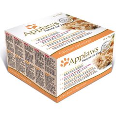 Applaws puszki dla kota Multipak Chicken 12x70g