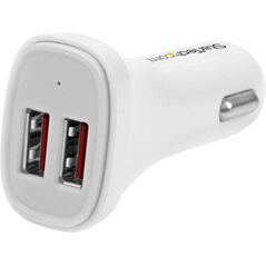 Ładowarka StarTech 2x USB-A 4.8 A  (USB2PCARWHS)