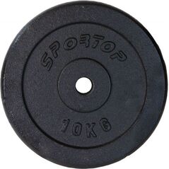 Sportop obciążenie żeliwne czarne 10 kg fi28