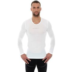 Brubeck Koszulka unisex z długim rękawem biała r. M (LS10850)