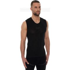 Brubeck Koszulka męska base layer bez rękawów czarna r. XXL (SL10100)