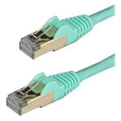 StarTech Patchcord CAT6A, STP, 1m, błękitny (6ASPAT1MAQ)