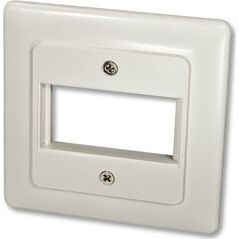 Lindy Face Plate DE for 1 SnapIn Module Face plate with cover 80x80 - 60545
