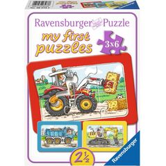 Ravensburger Moje pierwsze puzzle Pojazdy 3 x 6 el. (065738)