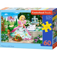 Castorland Puzzle 60 Księżniczka z łabędziem
