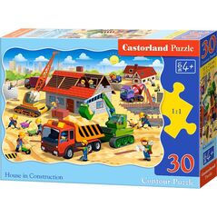 Castorland Puzzle 30 Dom w trakcie budowy