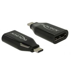 Adapter USB Delock USB-C - DisplayPort Czarny  (62977)
