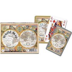 Piatnik Karty 2 talie - World Map (96963)