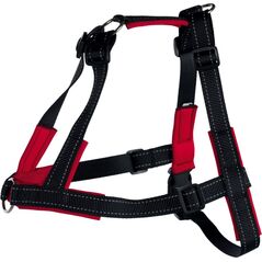 Trixie Szelki dla psa Lead Walk Soft czarno czerwone r. L-XL, 65-105cm