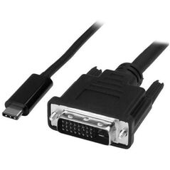 Kabel USB MicroConnect USB-C - DVI-D 1.8 m Czarny (USB3.1CDVI18B)