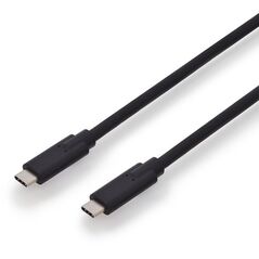 Kabel USB Digitus USB-C - USB-C 1 m Czarny (AK-300139-010-S)