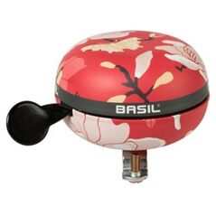 Basil Dzwonek rowerowy Big Bell Magnolia 80mm, poppy red (BAS-50480)
