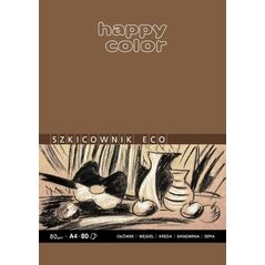 Happy Color Szkicownik A4 80k ochra