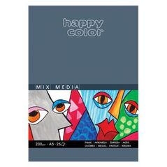 Happy Color Blok do malowania A5 25k biały