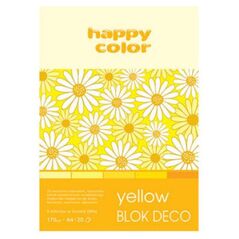 Happy Color Blok techniczny A4 20k żółty