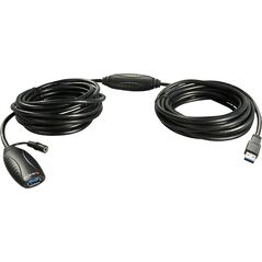 Kabel USB Lindy USB-A - 15 m Czarny (43099)