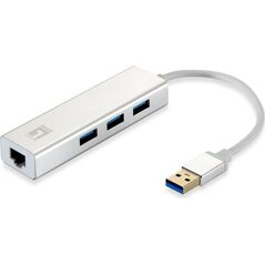 HUB USB LevelOne 1x RJ-45  + 3x USB-A 3.0 (USB-0503)