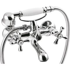 Bateria wannowa Invena Roma ścienne chrom (BW-21-00S-L)