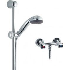 Zestaw prysznicowy KFA Standard przesuwny z baterią chrom (306-311-00)