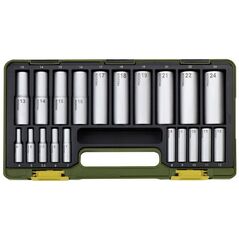 Proxxon Zestaw nasadek 6-kątnych 1/4" 1/2" 4-24mm 20szt. (PR23292)