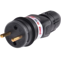 Legrand Wtyczka przenośna gumowa 16A 2P+Z 230V IP44 czarna - 50110