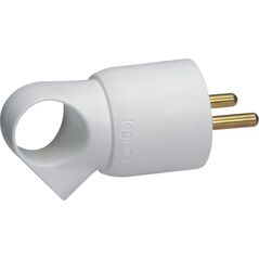 Legrand Wtyczka z uziemieniem i uchytem 16A 2P+Z 230V biała - 50103