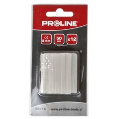 Wkłady klejowe Pro-Line 8 mm x 50 mm przezroczyste 12 szt. 42918