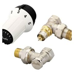 Danfoss Zestaw termostatyczny kątowy RA-N z głowicą PANDA 1/2" (013G5163)