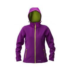 Lahti Pro Kurtka Soft-Shell z kapturem damska XL fioletowo-zielona L4090504