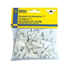 Mega Krzyżyki dystansowe typu T do klinkieru 1mm 150szt. (61376)