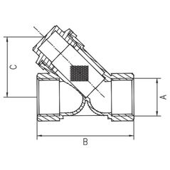 Ferro Filtr osadnikowy do C.O. 3" F09