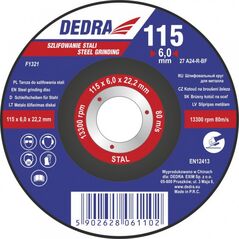 Dedra Tarcza 230x6,0x22.2mm do szlifowania stali - F1325