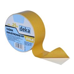 Deka Taśma dwustronna PP GOLD 48mm 25mb