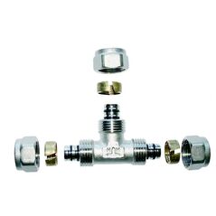 Invena Trójnik równoprzelotowy 16x16x16x2mm - PA-08-002