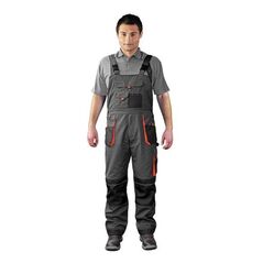 Leber&Hollman Spodnie ochronne ogrodniczki FORMEN grafitowe FMN-B SBP 52