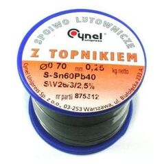 Lut cynowy z topnikiem fi 2,00 500g