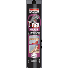 Soudal KLEJ MONTAŻOWY BŁYSKAWICZNY 380G T-REX [jm.SZT] - KLEJ 380 BŁY
