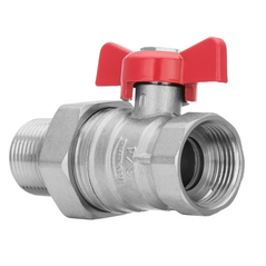 Invena Kurek kulowy MILLENIUM z pokrętłem motylkowym gwint wewnętrzny/zewnętrzny 1/2" - ZK-31-015