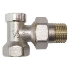 Invena Zawór grzejnikowy kątowy do rur stalowych powrót 1/2" CZ-51-K15