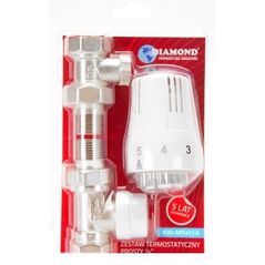 Diamond Zestaw termostatyczny prosty 1/2"