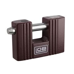 LOB Kłódka trzpieniowa brązowa 74mm 3 klucze (KT02)