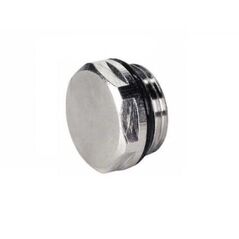 Korek 1/2" do grzejnika stalowego chrom