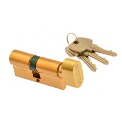 Gerda Wkładka mosiężna bębenkowa z gałką 35/30mm 3 klucze (0WKE1G03530.98030P)