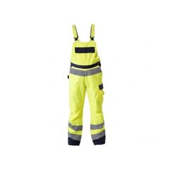 Lahti Pro Spodnie ostrzegawcze ogrodniczki Premium żółte XL (L4110704)