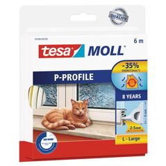 Tesa Uszczelka gumowa 9mm profil P biała 6m (0539002)