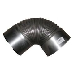 Kolano piecowe czarne z blachy 1mm 140mm